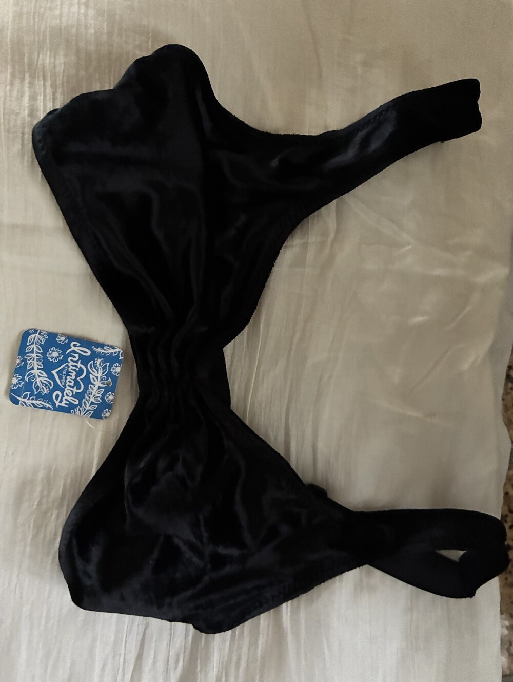 Free People Black Velvet Underwear Set - Picture 8 of 11